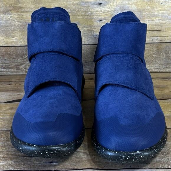 WORLD BOOTS Sz 11 Mens Chukka Moccasin Boots 100% Leather Suede Blue - Picture 4 of 16